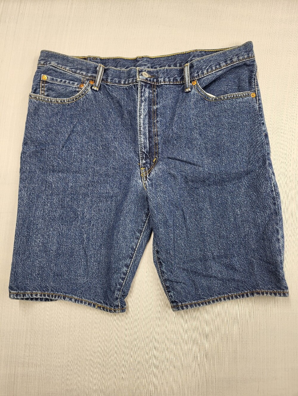 Levis Denim Shorts Adult W38 Blue Jorts 505 Y2K Dad Red Tab Medium Wash Mens